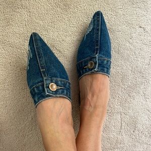 ***NWOT***Denim slides